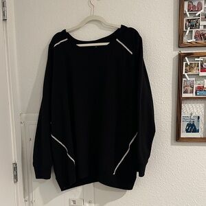 Torrid Black Sweater with White Accents
